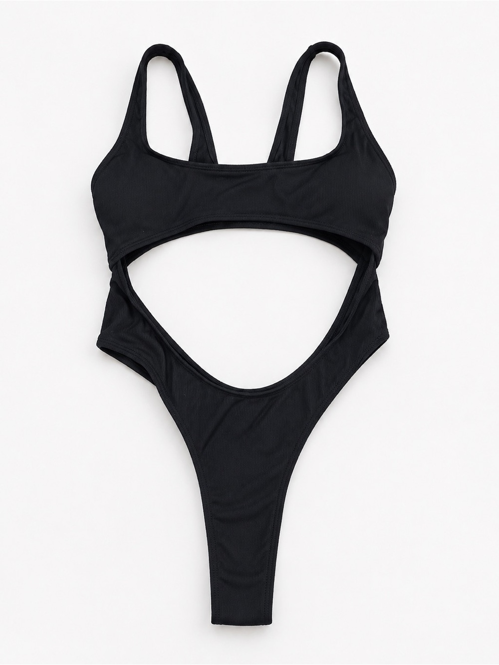 Black Cutout One-Piece Swimsuit - Women's Swim